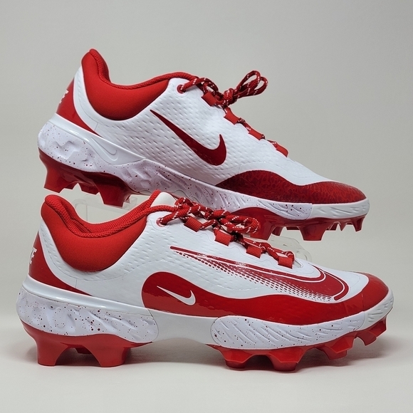 Nike Alpha Huarache Elite 4 MCS Cleats White Red FD6255-105 Men\'s Size 12 New main image 8